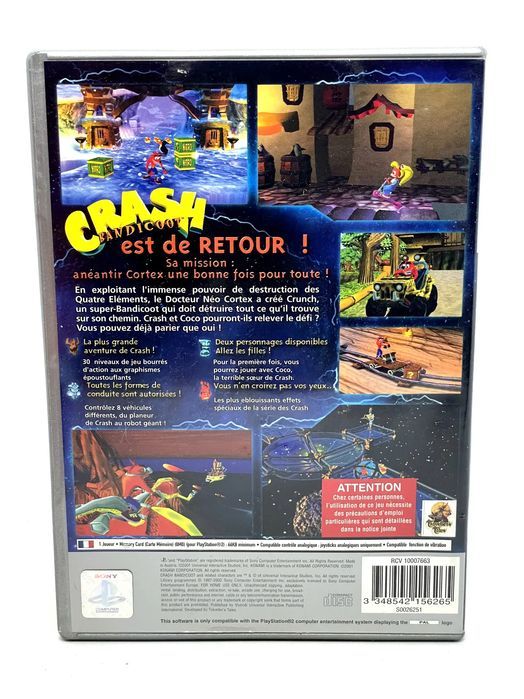 Crash Bandicoot Wrath of Cortex PS2 Po Angielsku