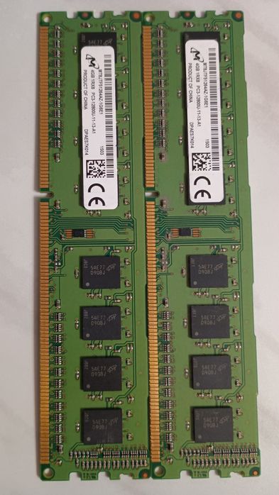 Pamięć RAM Micron 2x4GB PC3-12800U-11-13-A1