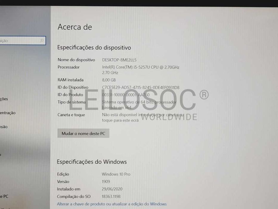 Portátil Goeik One Pro P1550 Full Metal Body Grey I5 (novo)