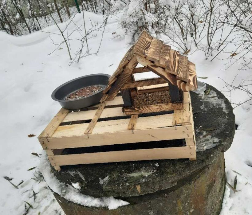 Karmnik dla ptaków budka dekoracja ogród taras dom