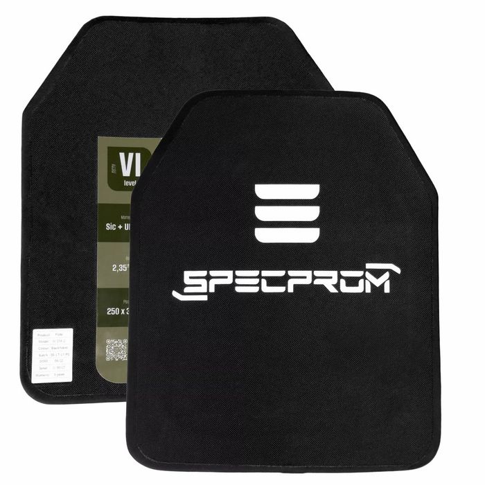 Керамічні Бронеплити SPECPROM Греція ДСТУ 6 клас 2,8 кг. Сертифікати.
