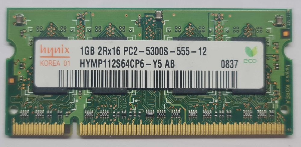 Memória RAM Hynix 1Gb DDR2-667Mhz
