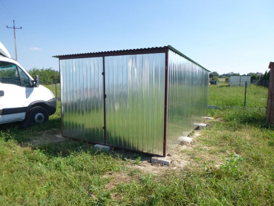 WYPRZEDAŻ! Garaż blaszany PRODUCENT Schowek na budowę Garaże blaszane