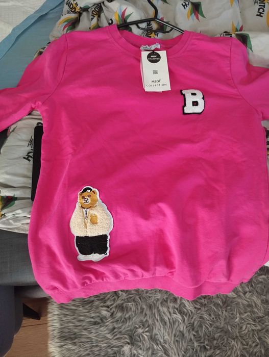 Bluza bawełniana z 3/4 rękawem