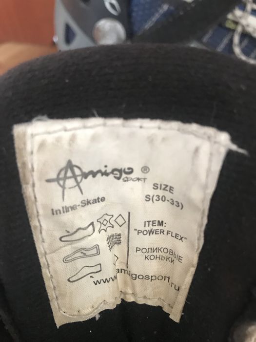 Продам ролики размер 30-33 + защитный шлем