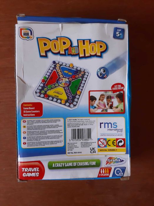 Gra planszowa podróżna dla dzieci - chińczyk - Pop and Hop