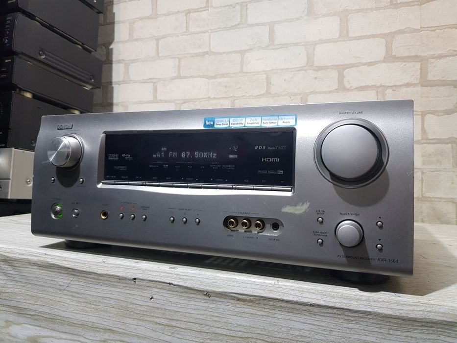 Пульт!7.1AV ресивер/підсилювач  Denon AVR-1508 5×75Вт HDMI б/у з Німеч
