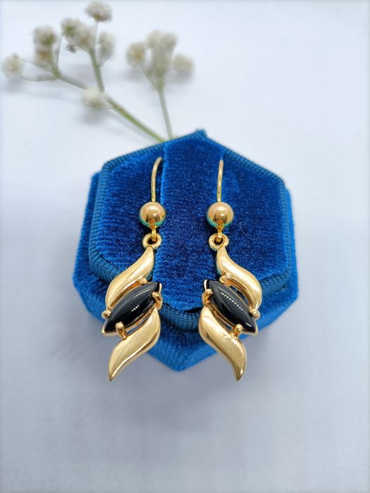 Klasyczne kolczyki ze złota, złoto pr 585