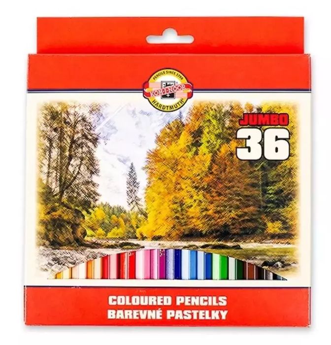 Kredki Omega 3385 Jumbo 36 kolorów. Koh-I-Noor. Nowy Produkt