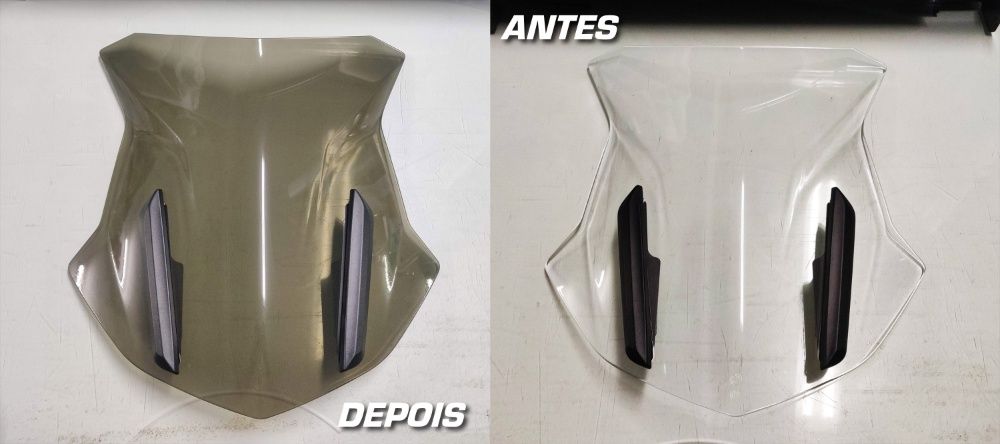 Película Translucida Preta p/ Escurecimento de Vidros Motos e Viseiras