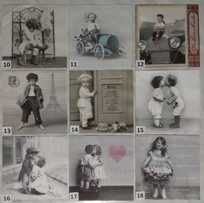 Serwetki decoupage firmy Sagen dzieci, ludzie