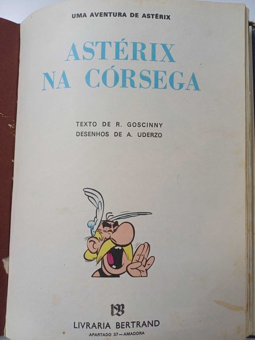 Livro de BD uma aventura de Asterix