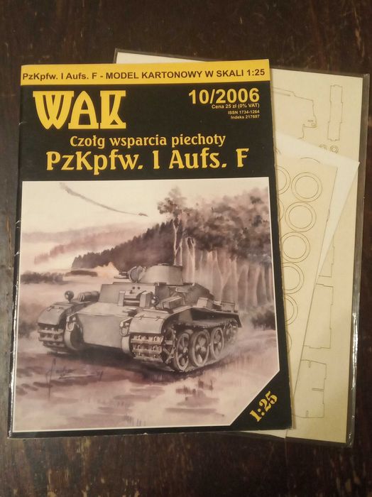 Model kartonowy - WAK 2006 10 - Pz.Kpfw. I Ausf. F + lasery