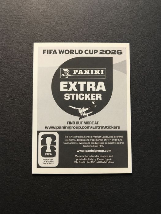 Kylian Mbappé Gold extra sticker Panini FIFA 2026