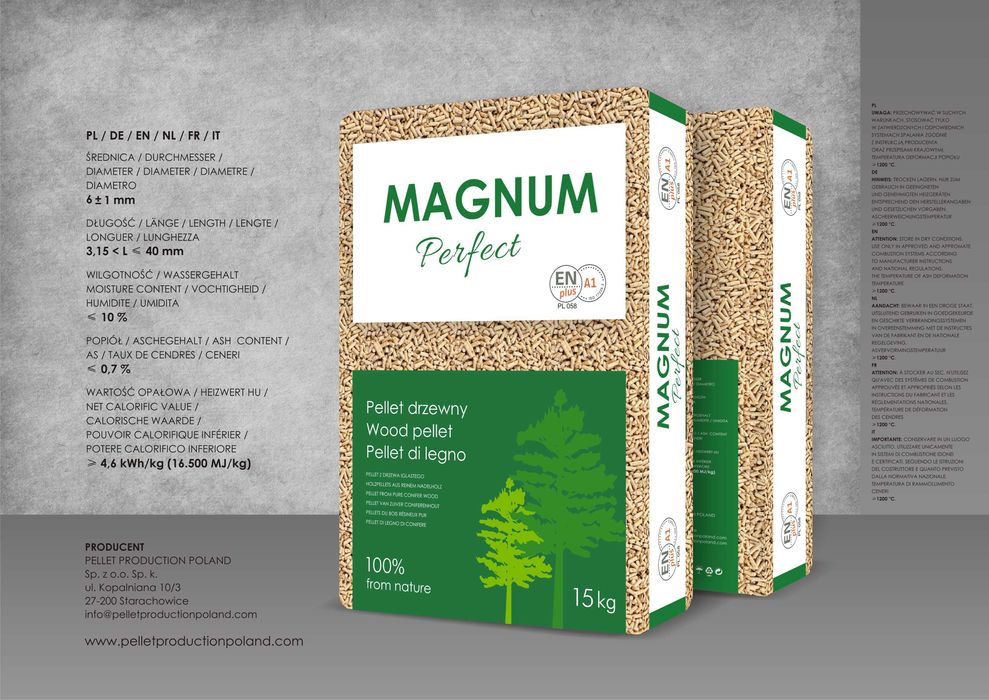 Pellet Magnum Perfect ENplus A1 DARMOWA DOSTAWA