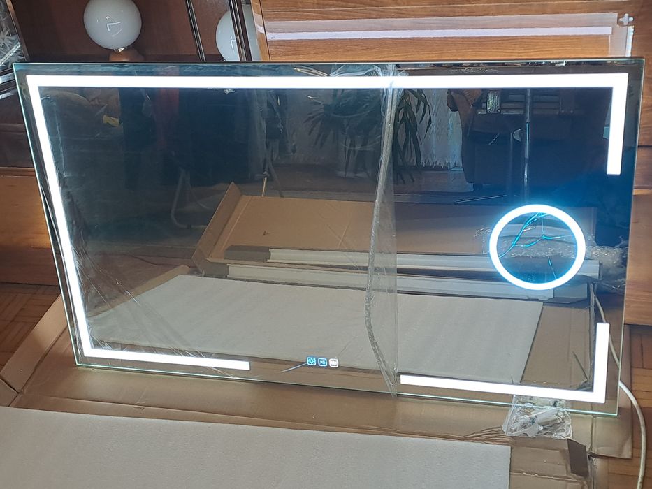 Lustro prostokątne led z podświetleniem led  120 x 70