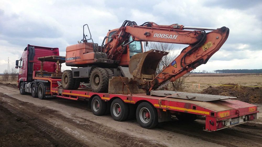 Transport Niskopodwoziowy kombajnów,harvester,forwarder,Koparek 30ton