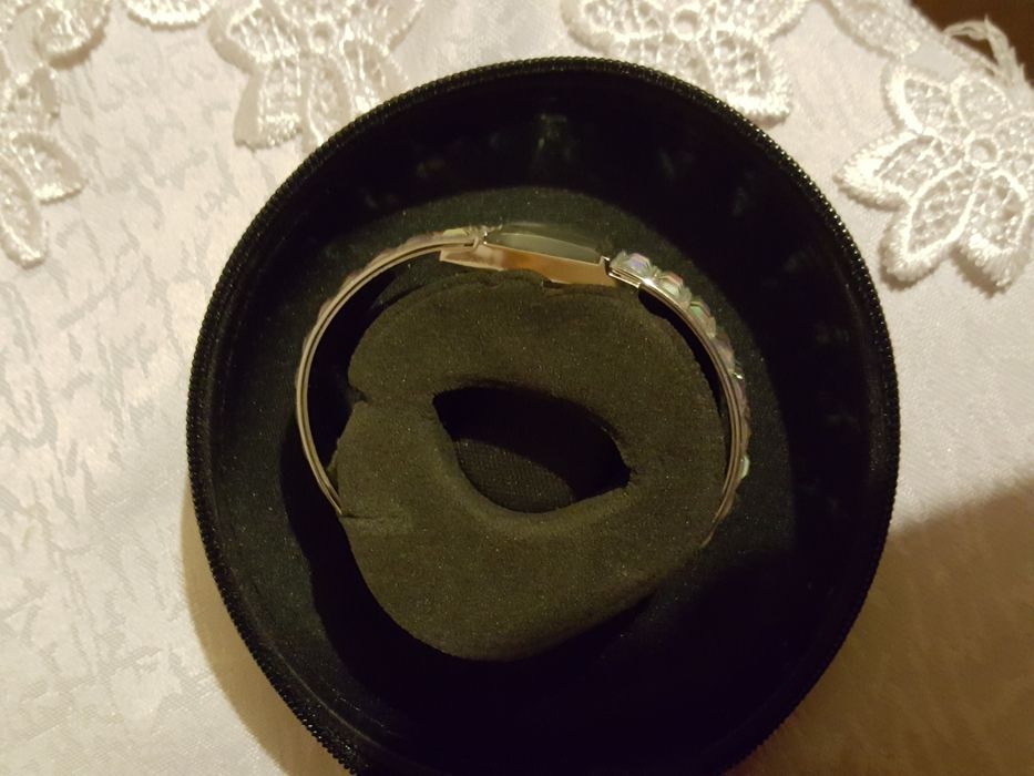 Zegarek Accu 2 bransoletka damski mieniący sie lustra lustro lustrzany