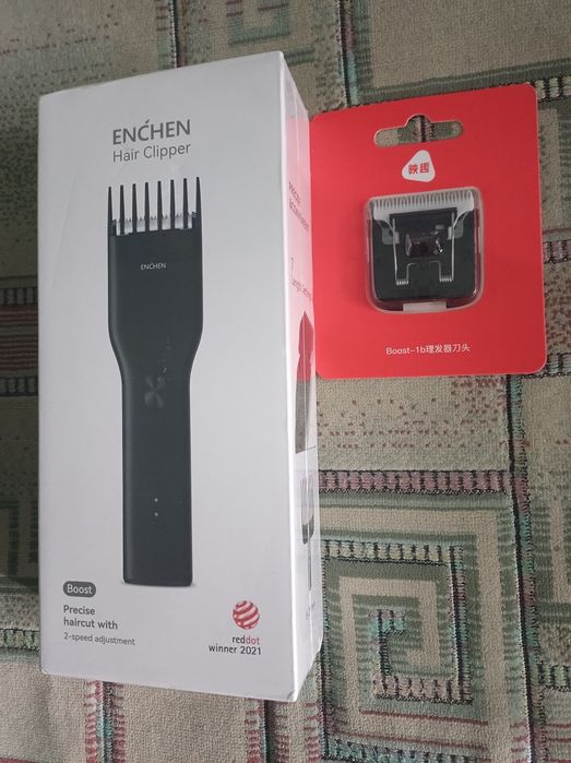 Машинка/Триммер  для стрижки волос ENCHEN Boost Hair + нож