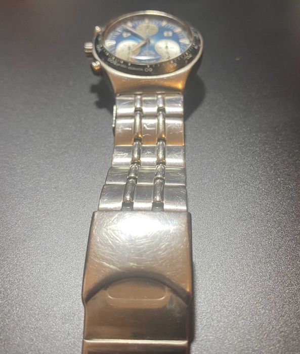 Relógio Swatch em aço inoxidável com Cronómetro