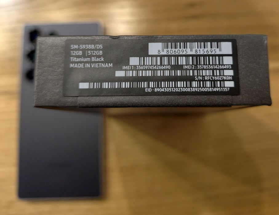 Samsung S25 Ultra 12GB/512GB Titanium Black,  PL dystrybucja