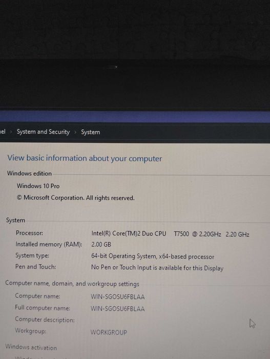 Ноутбук dell latitude d830