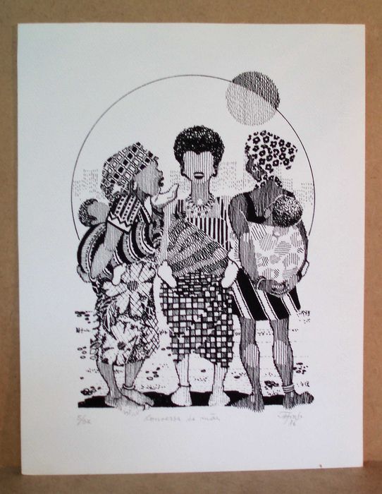 Coleção de 40 serigrafias assinadas sobre Angola