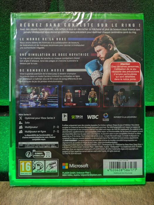 Undisputed - Xbox Series X - boks, bijatyka na dwóch, walki / PL / po polsku