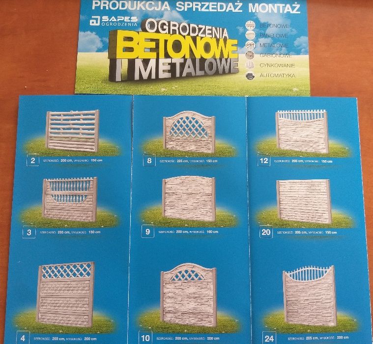 Promocja jesienno-zimowa !!!Ogrodzenia betonowe