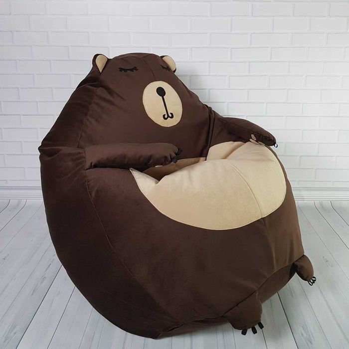 Ведмедик М'яке Крісло Мішок Груша Пуфик Кресло Мешок. Акції