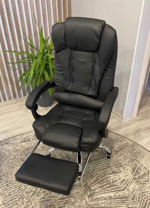 кресло офисное мягкое компьютерное с подставкой крісло офісне