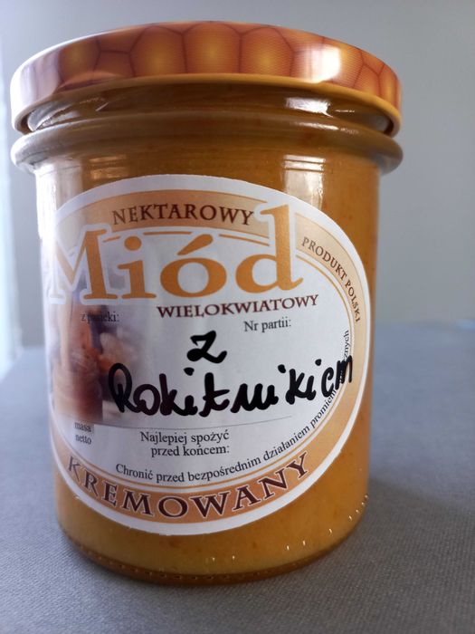 Miod kremowany z rokitnikiem