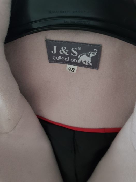 Pudrowy róż płaszcz jesienny J&S 38 M