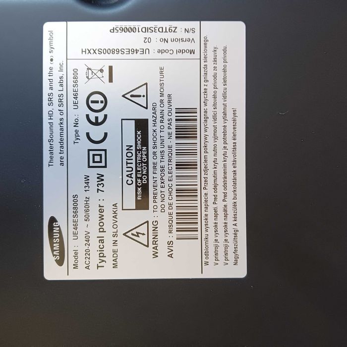 Tv Samsung 46 cali