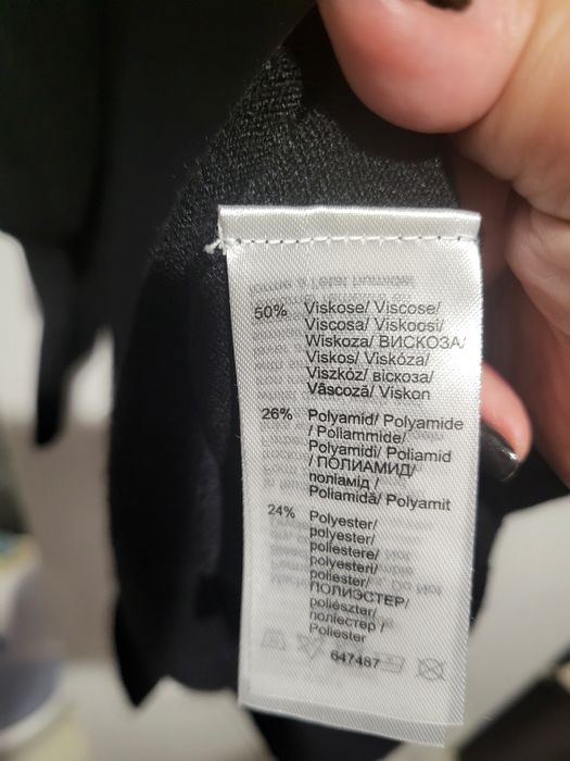 CZARNA sukienka  sweterkowa z golfem xl Bodyflirt