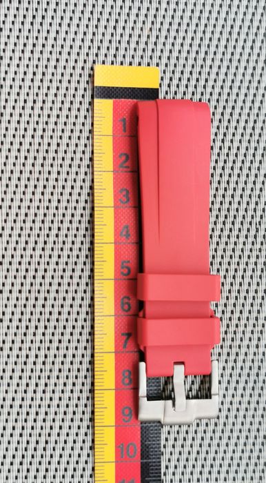 Nowy Pasek Omega Seamaster 300M Wristbyddys Czerwony 20mm