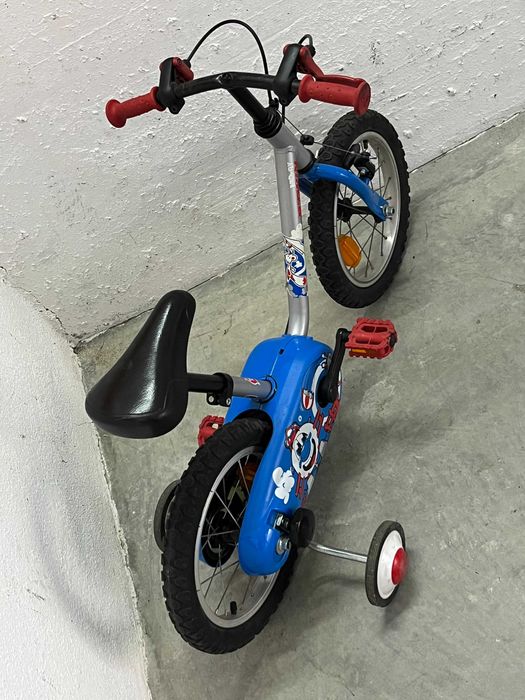 Bicicleta criança roda 14 ideal 3 - 5 anos com rodinhas