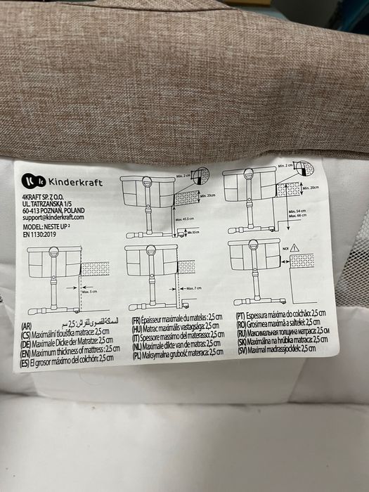 Łóżeczko dostawne kinderkraft