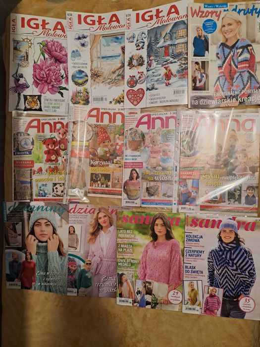 Gazety DIY Haft Rękodzieło Dzianiny Komplet