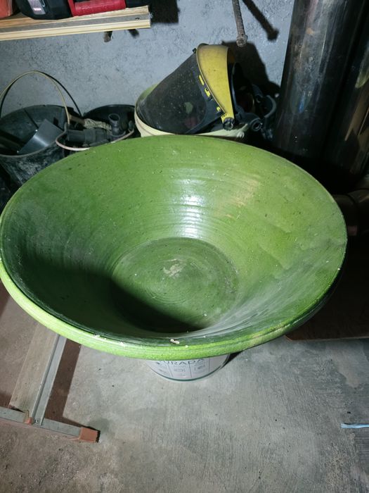 Alguidar de barro antigo xxl