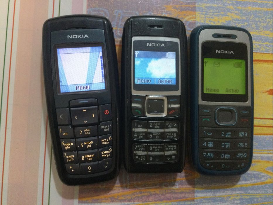 Нокия 1100,1200,1600,2600.