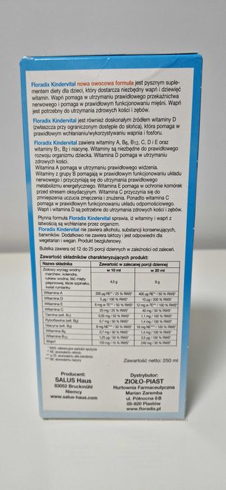 Floradix Kindervital dla dzieci 250 ml
