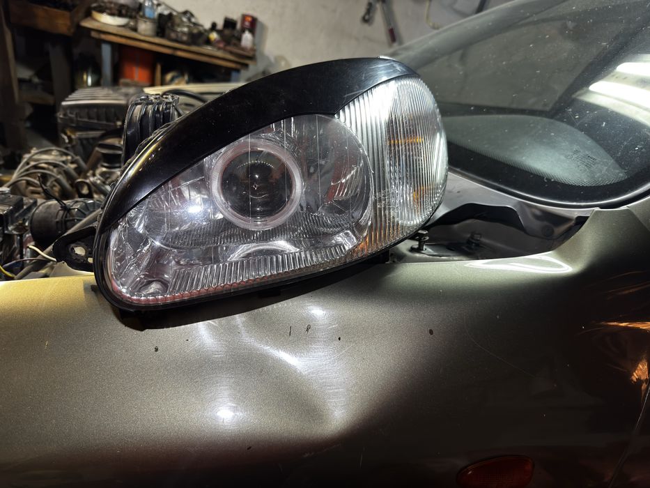 Фара с линзой daewoo lanos