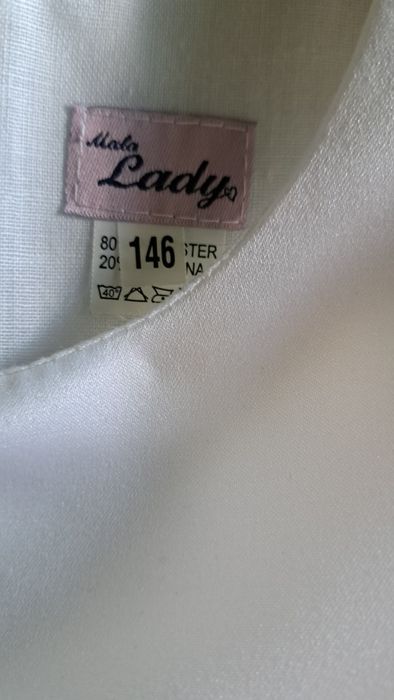 Piękna sukienka Mała Lady polski prod 146 elegancka komunia wesele