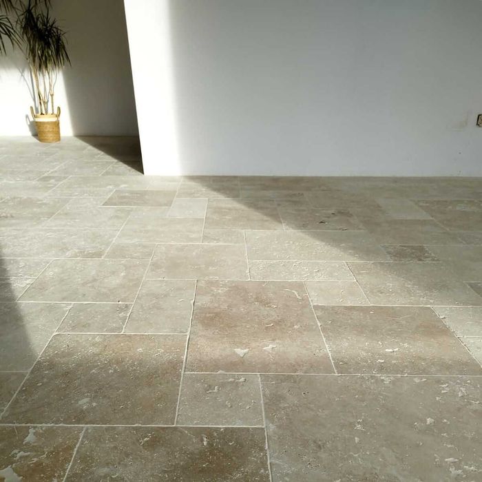 TRAWERTYN Light Premium | bębnowane | komplet 0,742 m²