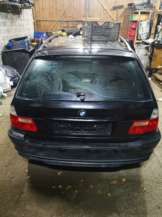 BMW E46 kombi touring klapa bagażnika tył black sapphire metalic 475