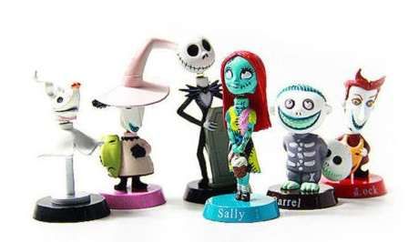 Conjunto 6 figuras Nightmare before Christmas (novos)