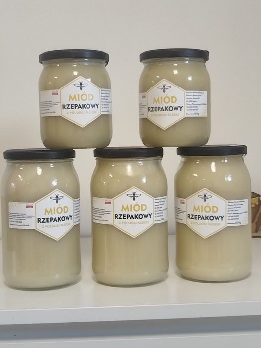Miód Rzepakowy z Własnej pasieki 1200g