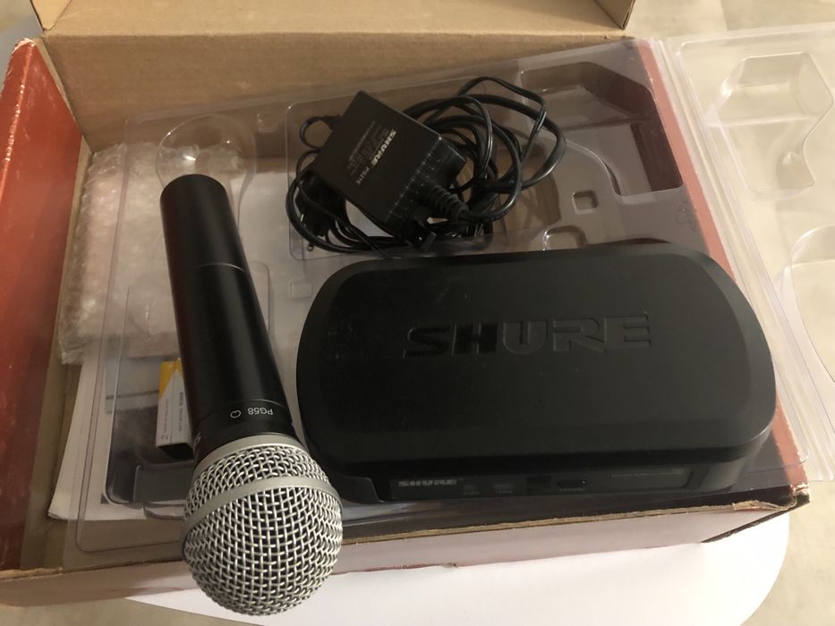 Mikrofon bezprzewodowy SHURE, bezprzewodowy system wokalny SHURE PG 58