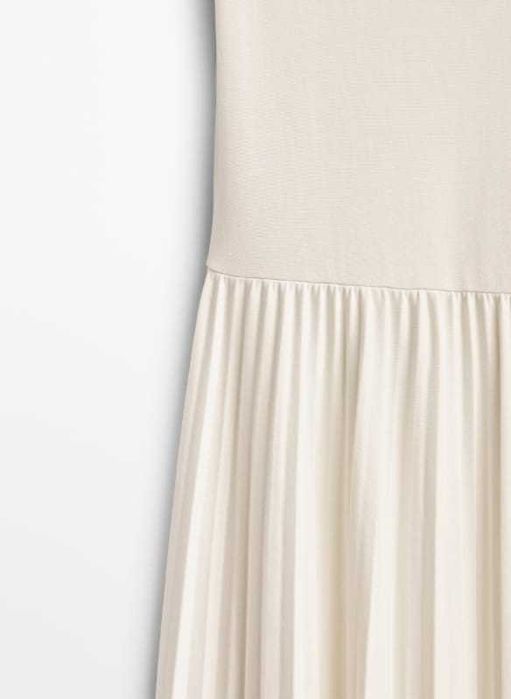 Elegancka sukienka Massimo Dutti plisowana r. M